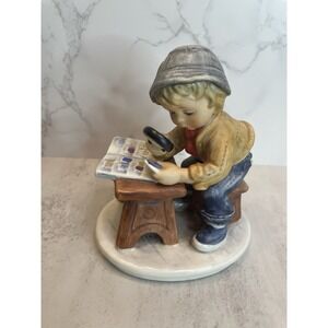 Vintage HUMMEL/GOEBEL West Germany The Stamp Fan Figurine 1978